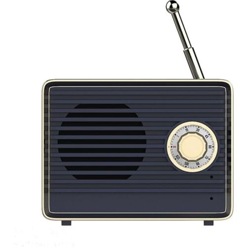 New Retro Bluetooth Speaker Vintage Mini Cute Bluetooth Speaker Nostalgic Heavy Bass 3D Stereo Surround HiFi Sound Effects