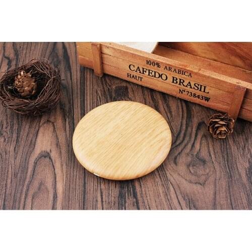 New round wooden pattern 5V / 2 wireless quick charging charger