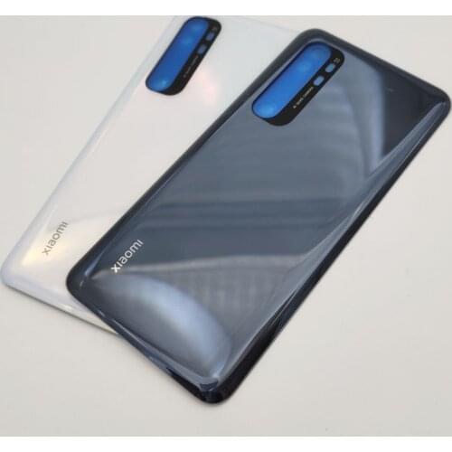 Original Rear Housing Cover for Xiaomi Mi Note 10 Lite Back Glass Battery Cover Replacement Door Case with Adhesive