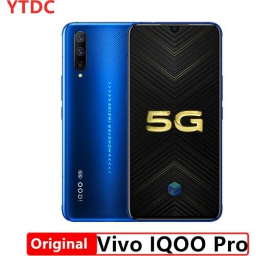 Original vivo iQOO Pro 5G Snapdragon 855 Plus NFC Super AMOLED 44W Fast Charge Smart phone