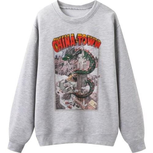 Oversize Women Soft Cotton O Neck Pullover 2021 Spring-autumn Fashion Ladies High Street Pullover Female Printed Loose Pullover