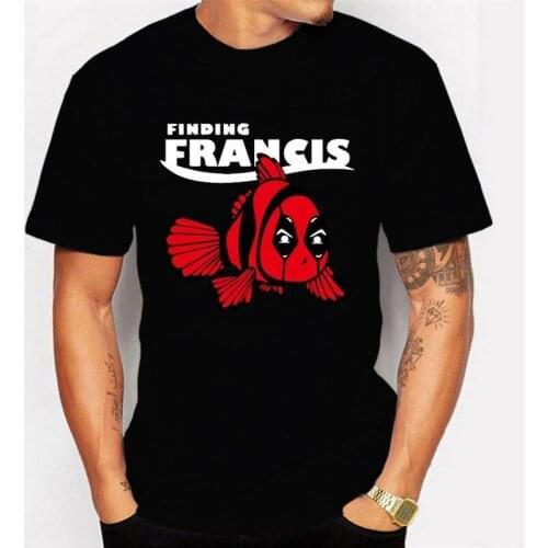 Dead water shirt funny guy cool man short sleeve fish find Francis T-shirt 100% cotton mens top short sleeve