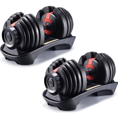 High quality weight adjustable dumbbell 24 kgs, dumbbells for fitness, body building dumbbell (pair)