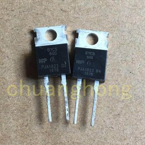1pcs/lot BYC5-600 original packing new Rectifier diode TO-220-2 BYC5
