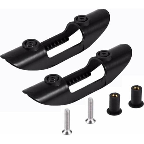 2Pcs Useful Universal Kayak Boat Deck Mounted Paddle Plastic Fixing Clip With Screws for Buckle Holder Watercraft Accessories