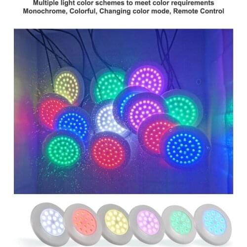 30LED 15W Underwater Swimming Pool Light Spa Pond Lamp DC12V IP68 Waterproof RGB with Controller Support Dropshipping