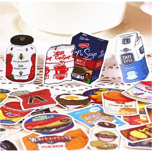 36pcs Creative Cute Self-made Snack notes/food Scrapbooking Stickers /Decorative Sticker /DIY Craft Photo Albums kawaii