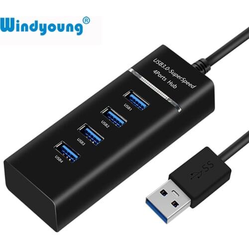 4 Ports USB C HUB Multi Type-C 3.1 USB for MacBook Air Pro Computer PC Laptop Accessories Usb 3.0 Hub OTG Adapter Splitter USB 3