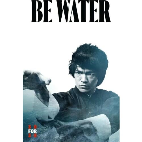 Be Water movie Art print Silk poster Home Wall Decor