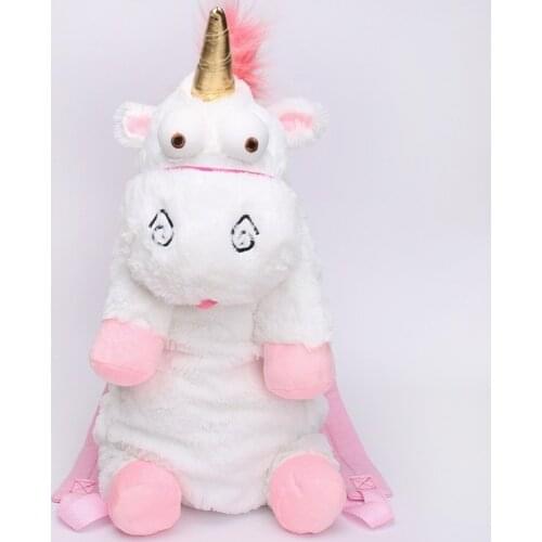 60CM Despicable Me Large Unicorn Backpack Children Day Travel Outdoor Girl Decor Cute Plush Toys Melody Sleeping Pillow