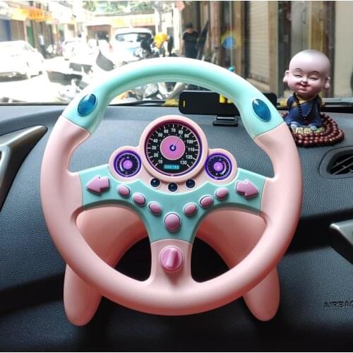 Childrens toys, co-driver steering wheel, childrens car simulation steering wheel