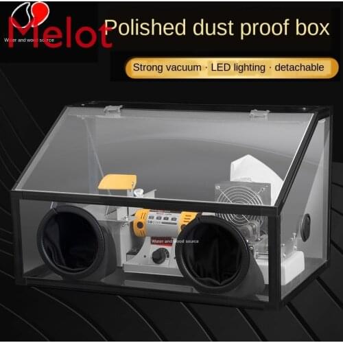 Grinding Dust Proof Box Anti-Gray Waterproof Acrylic Transparent Cover Tooth Machine Grinding Cutting Carving Polishing Tool Kit