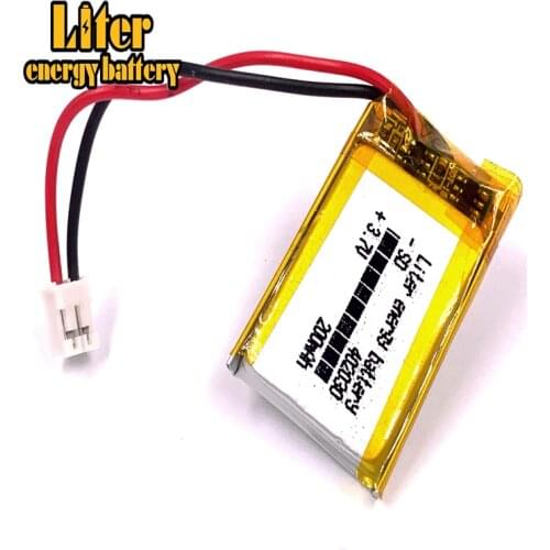 Lithium Polymer 402030 3.7V 200mAh LiPo Rechargeable Battery with JST PH 2.0mm 2p For Mp3 Camera bluetooth GPS electronic part