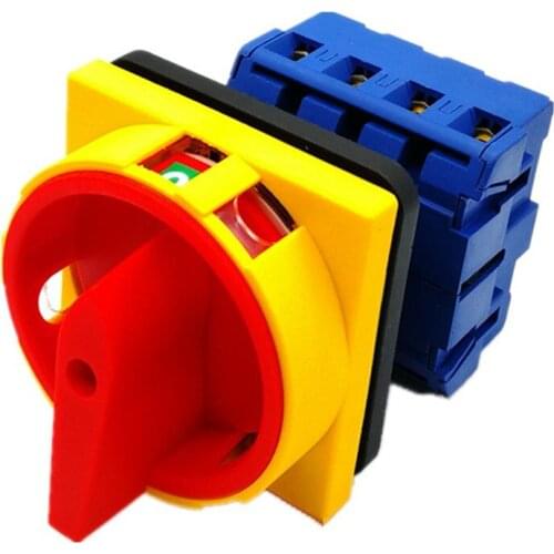 LW30-4P Isolator Switch ON-OFF 690V 25A/63A-80A100A Padlock 2 position 4 Poles Main Rotary Cam Switch Emergency stop