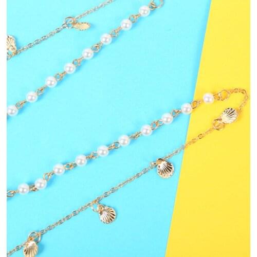 Trendy Pearl Eyeglass Chains Face Mask Chain Non-slip Mask Rope Chain Sunglass Strap Lanyard Eyewear Accessories Unisex