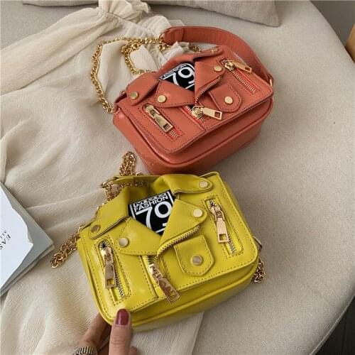 2021 New Fashion Trend Single Shoulder Bag Interlocking Chain Women Bag Personality Inclined Shoulder Bag