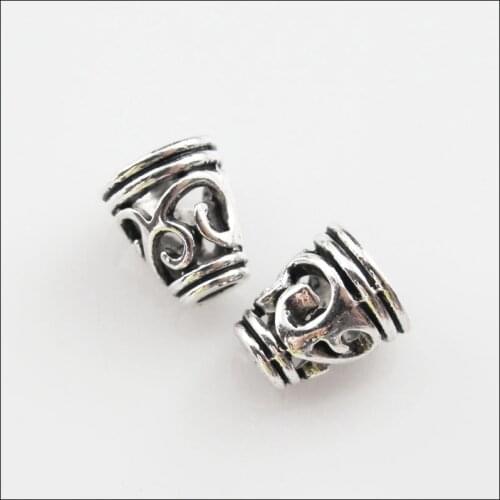 New 40Pcs Tibetan Silver Color Clouds Cone End Bead Caps Craft DIY 8x9mm