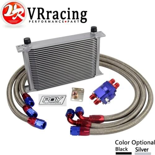 VR - UNIVERSAL 25 ROW AN10 ENGINE TRANSMISS OIL COOLER KIT +FILTER RELOCATION WITH PQY STICKER AND BOX