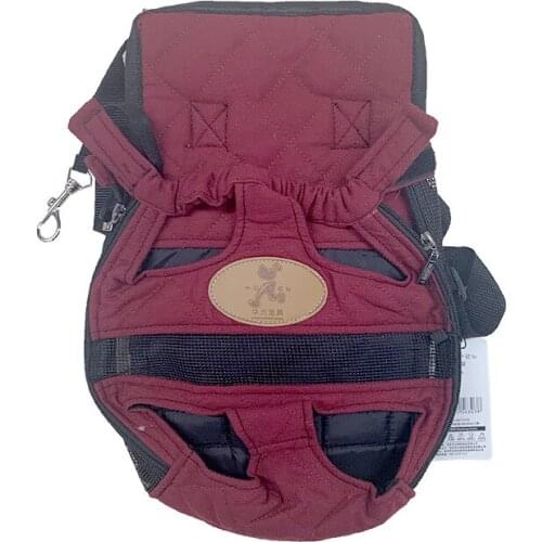 Shoulders Straps Dog Pet Carrier Front Pet Dog Carrier Legs Out Backpack Adjustable Shoulder Strap Sling for Traveling Hiking