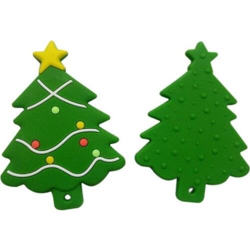 Christmas Teething Toy Baby Silicone Teethers XmasTree Santa Claus Snowflake Baby Teether Silicone Baby Care