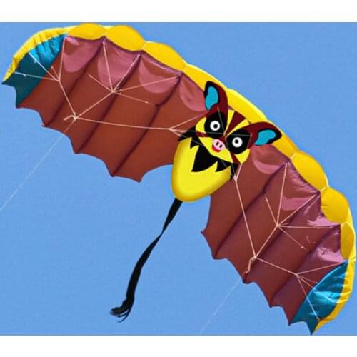 Stunt Kite Bat Design Easy to Fly Soft Dual Line Stunt Sport Parafoil Kite for Outdoor
