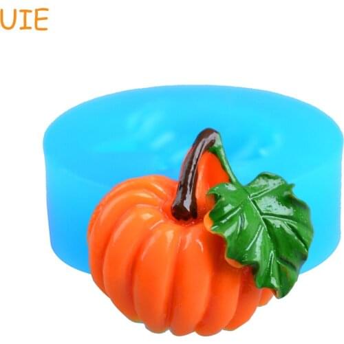 VYL010U Mini Pumpkin Flexible Silicone Mold Kawaii Miniat Sweets Kitsch Jewelry Charms (Clay Wax Epoxy Paste)