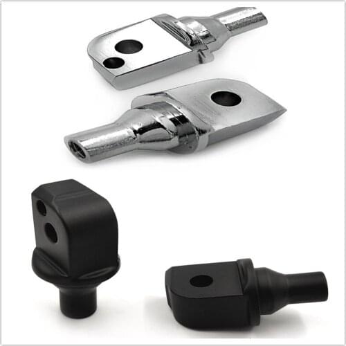 Aftermarket Motorcycle Parts Black Footpeg Adapter For Passenger 2018-Later Harley Softail Slim FLSL Breakout FXBR Chrome