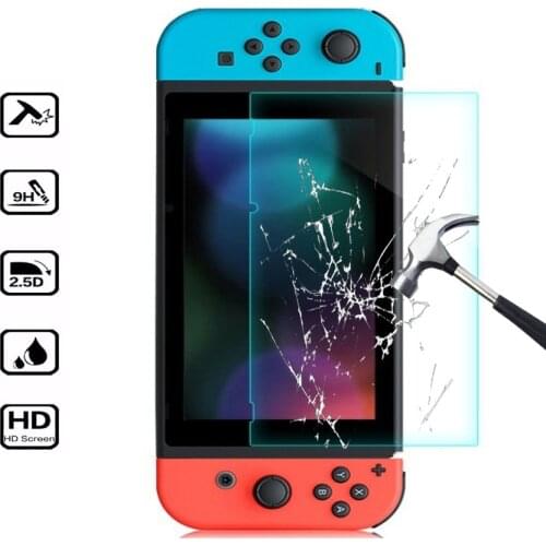 Free shipping Tempered Glass Screen Protector for NS Switch Switch 2017 New Arrivals Protective Film Glass Film 0.33mm 2.5D
