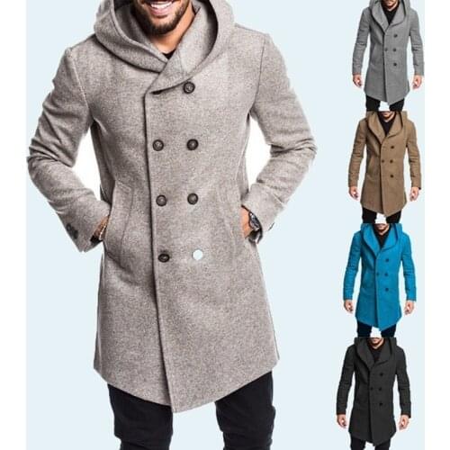 Winter Woolen Mens Coat Warm Thick Men Long Jacket Groom Suits Business Prom Party Blazer One Piece