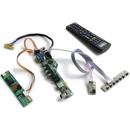 1CCFL LCD display universal drive board VGA+USB DIY kit LVDS 30-Pin For LP154WX2/LP154WX5/LP141WX3/LP133WX1 screen 1280*800