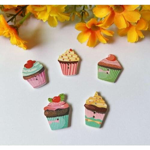 120pcs/lot Colored cake buttons clothes cartoon buttons Sewing Scrapbooking Accessory