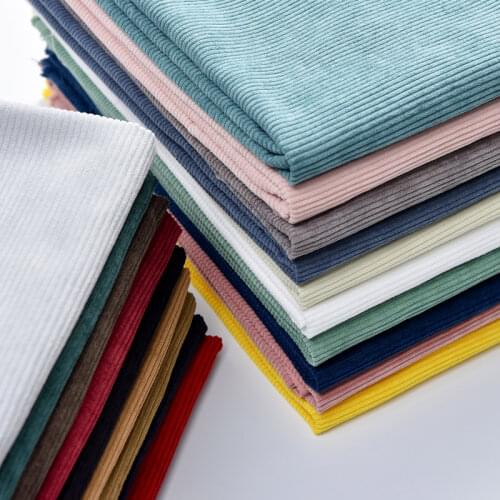 150cmx50cm Solid Color8 Strips Corduroy Fabric Thick Strips Flannel Jacket Shirt Pants Sofa Handmade DIY Apparel Sewing Fabric