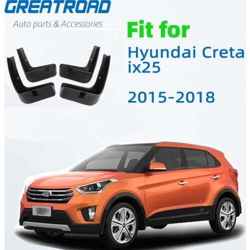 4Pcs Car Front Rear Mudguards Splash Guards Fender Flares Mud Flaps For Hyundai Creta ix25 2015 2016 2017 2018