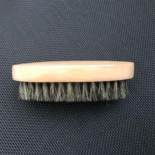 500pcs 11.5x5.5x3cm Wood Bristles Beard Brush Mustache Comb can customize logo Men wooden brushes