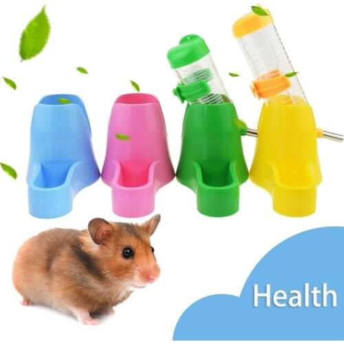 80ml Water Bottle Pet Hamster Special Plastic Drinker Ball Food Container Drinking Water Feeding Rest Small Animal Supplies