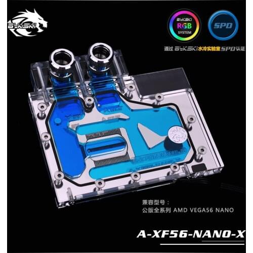 Bykski A-XF56-NANO-X GPU Water Cooling Block for AMD RX VEGA 56 Nano Frontier Edition