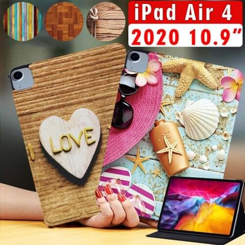 Tablet Case for Apple IPad Air 4 Leather Tablet Stand Cover Protective Case + Free Stylus