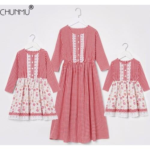 Одинаковые платья для мамы и дочки Chunmu China At AliExpress