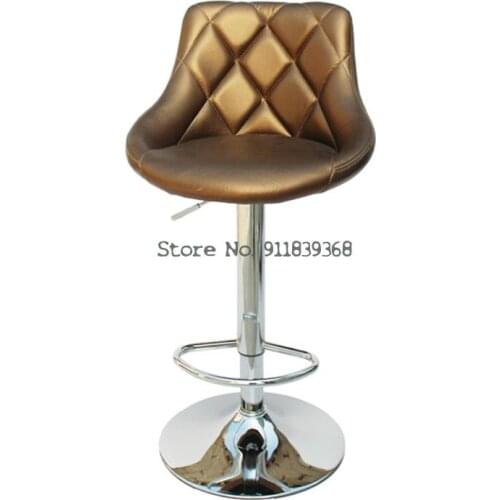 European Bar Chair Lift Chair Bar Chair High Stool Nail Salon Chair Make Up Back Revolving Cabinet Front Desk Cashier