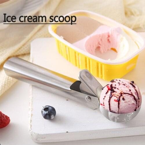 Stainless Steel Ice Cream Spoon Kitchen Accessories Fruit Tools Child Gift Digger Ice Cream Baller Ice Cream Ball Spoon