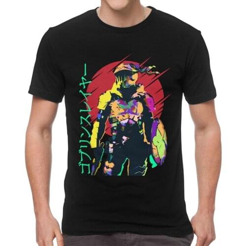 Goblin Slayer T Shirts Men Short Sleeve 100% Cotton T-shirts Dark Fantasy Anime Manga Pop Art Tees Top Streetwear Tshirt Gift