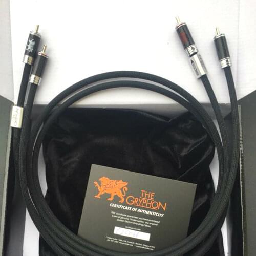 Hi-end Gryphon VIP Series Interconnect RCA Cable Carbon Fiber Plug for CD Player HIFI Amplifier 1.5m