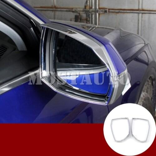 For Audi Q5 ABS Chrome Rearview Mirror Frame Cover Trim 2017-2020 2pcs Car Accessories Interior Car Decor Car Trim