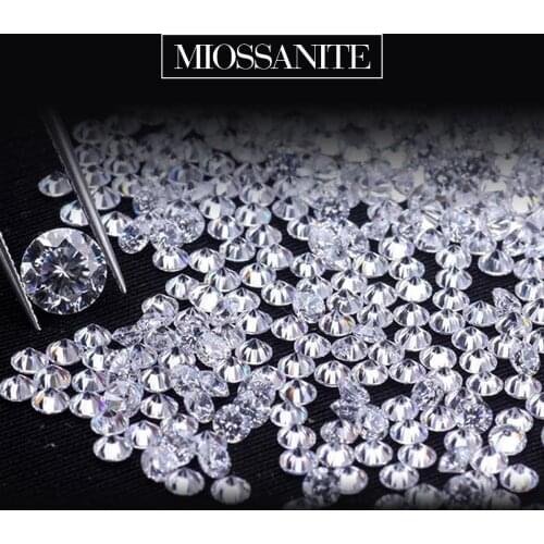 Szjinao 340PCS Small Loose Gemstones Moissanite Stones 0.8mm To 2.9mm D Color VVS1 Loose Diamond Undefined For Jewelry Material