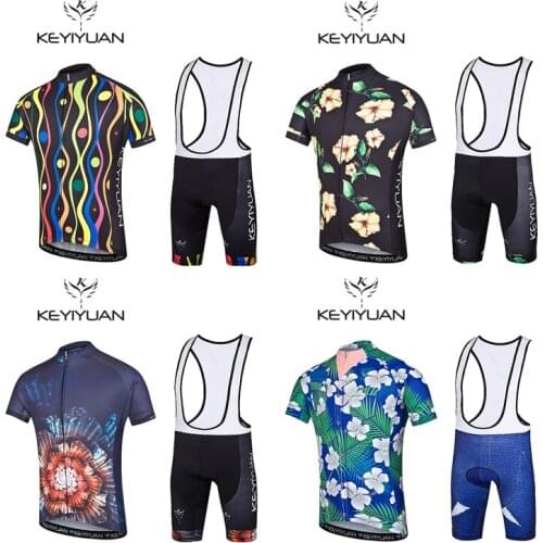 KEYIYUAN new cycling suit suits mens autumn and winter warm moisture sweat breathable Bib 3D pants outdoor riding equipment