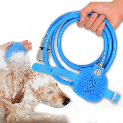 Cat Bathing Tool Pet Showerhead Comfortable Massager Shower Nozzle Cleaning Washing Bath Sprayers Brush Pet Supplies