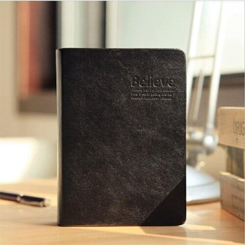 Retro Leather Notebook Thick Paper Bible Diary Book Notepad New Blank Weekly Plan Writing Notebooks Office School Supplies