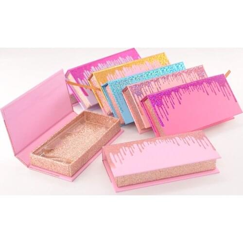 Lash Boxes Wholesale Eyelash Packaging Newest10-100 pcs Empty Lash magnetic Case with Clear Tray 25mm Mink Lash Boxes Packaging