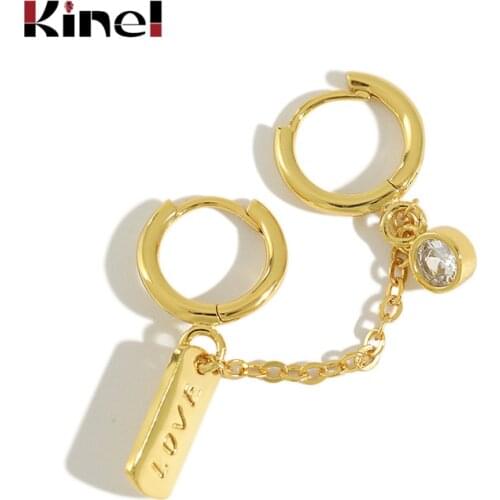 Kinel 2020 New Golden Lighting Drop Earrings for Women Real Pure 925 Sterling Silver Dangle Earring Female Silver Korean Jewelry