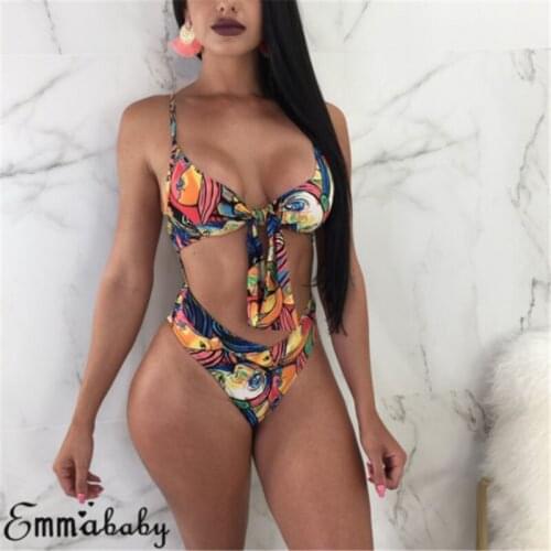 New Women One-Piece Swimsuit Beachwear Swimwear Push-up Monokini Bikini Bathing
